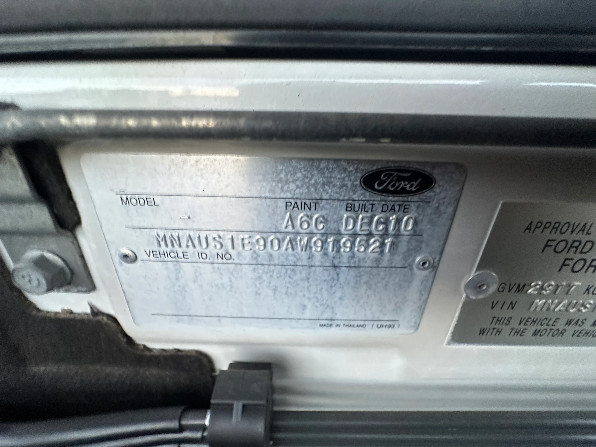 Ford Ranger 2010 White Manual Diesel