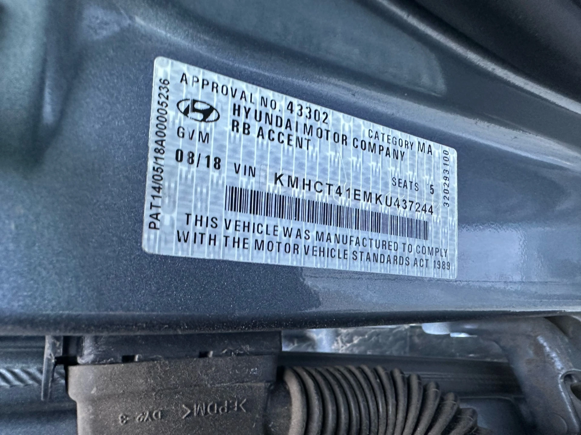 Hyundai Accent 2018 Silver Auto Petrol
