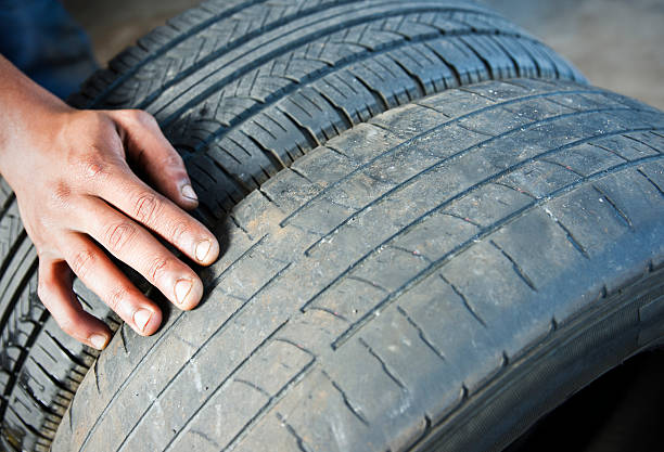 used tyre feathering wear